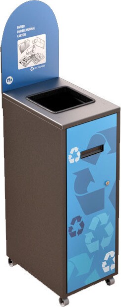 MULTIPLUS Recycling Station with lid 58L #NIMU58P4PCGRI