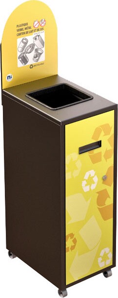 MULTIPLUS Recycling Station with lid 58L #NIMU58P4PVMNOI