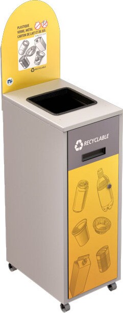 MULTIPLUS Recycling Station with lid 58L #NIMU58P6PVMBLA MULTIPLUS Recycling Station with lid 58L #NIMU58P6PVMBLA