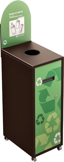 MULTIPLUS Station de recyclage avec couvercle 120L #NIMU120P2COBRU MULTIPLUS Station de recyclage avec couvercle 120L #NIMU120P2COBRU