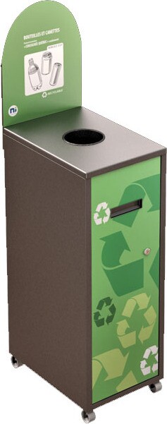 MULTIPLUS Recycling Station with Lid 120L #NIMU120P2COGRI MULTIPLUS Recycling Station with Lid 120L #NIMU120P2COGRI