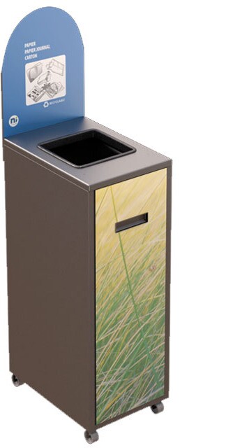 MULTIPLUS Recycling Station with Lid 120L #NIMU120P2PCGRI MULTIPLUS Recycling Station with Lid 120L #NIMU120P2PCGRI