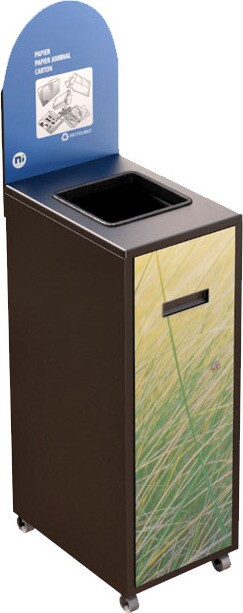 MULTIPLUS Station de recyclage avec couvercle 120L #NIMU120P2PCNOI MULTIPLUS Station de recyclage avec couvercle 120L #NIMU120P2PCNOI