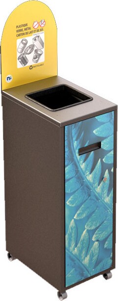 MULTIPLUS Recycling Station with Lid 120L #NIMU120P2PVMGRI MULTIPLUS Recycling Station with Lid 120L #NIMU120P2PVMGRI