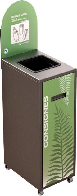 MULTIPLUS Recycling Station with Lid 120L #NIMU120P3COGRI MULTIPLUS Recycling Station with Lid 120L #NIMU120P3COGRI
