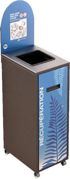 MULTIPLUS Recycling Station with Lid 120L #NIMU120P3MRGRI MULTIPLUS Recycling Station with Lid 120L #NIMU120P3MRGRI