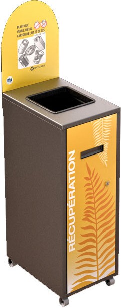 MULTIPLUS Station de recyclage avec couvercle 120L #NIMU120P3PVMGRI MULTIPLUS Station de recyclage avec couvercle 120L #NIMU120P3PVMGRI