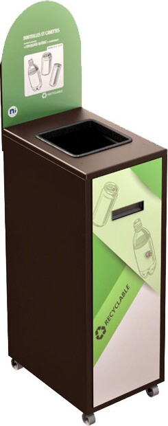 MULTIPLUS Recycling Station with Lid 120L #NIMU120P5COBRU MULTIPLUS Recycling Station with Lid 120L #NIMU120P5COBRU