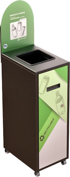 MULTIPLUS Station de recyclage avec couvercle 120L #NIMU120P5CONOI MULTIPLUS Station de recyclage avec couvercle 120L #NIMU120P5CONOI