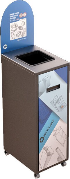 MULTIPLUS Recycling Station with Lid 120L #NIMU120P5MRGRI MULTIPLUS Recycling Station with Lid 120L #NIMU120P5MRGRI