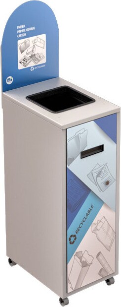 MULTIPLUS Station de recyclage avec couvercle 120L #NIMU120P5PCBLA MULTIPLUS Station de recyclage avec couvercle 120L #NIMU120P5PCBLA