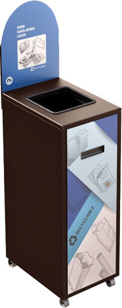 MULTIPLUS Station de recyclage avec couvercle 120L #NIMU120P5PCBRU MULTIPLUS Station de recyclage avec couvercle 120L #NIMU120P5PCBRU