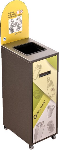 MULTIPLUS Recycling Station with Lid 120L #NIMU120P5PVMGRI MULTIPLUS Recycling Station with Lid 120L #NIMU120P5PVMGRI