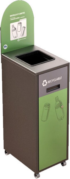 MULTIPLUS Station de recyclage avec couvercle 120L #NIMU120P6COGRI MULTIPLUS Station de recyclage avec couvercle 120L #NIMU120P6COGRI
