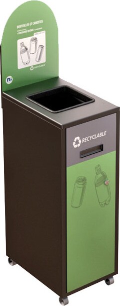 MULTIPLUS Station de recyclage avec couvercle 120L #NIMU120P6CONOI MULTIPLUS Station de recyclage avec couvercle 120L #NIMU120P6CONOI