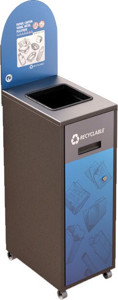 MULTIPLUS Station de recyclage avec couvercle 120L #NIMU120P6MRGRI MULTIPLUS Station de recyclage avec couvercle 120L #NIMU120P6MRGRI