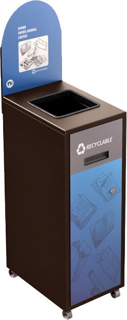 MULTIPLUS Station de recyclage avec couvercle 120L #NIMU120P6PCBRU MULTIPLUS Station de recyclage avec couvercle 120L #NIMU120P6PCBRU