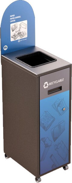 MULTIPLUS Station de recyclage avec couvercle 120L #NIMU120P6PCGRI MULTIPLUS Station de recyclage avec couvercle 120L #NIMU120P6PCGRI
