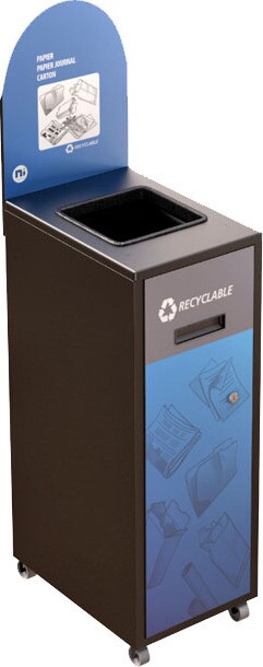 MULTIPLUS Recycling Station with Lid 120L #NIMU120P6PCNOI MULTIPLUS Recycling Station with Lid 120L #NIMU120P6PCNOI