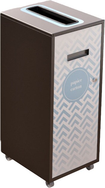 LOUNGE Poubelle de recyclage 58L #NILO58P7PCNOI LOUNGE Poubelle de recyclage 58L #NILO58P7PCNOI