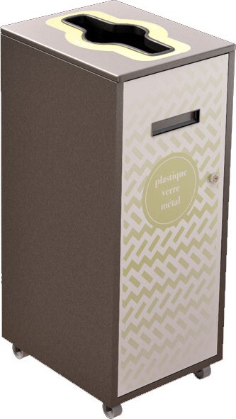 LOUNGE Poubelle de recyclage 87L #NILO87P7PVMGRI LOUNGE Poubelle de recyclage 87L #NILO87P7PVMGRI