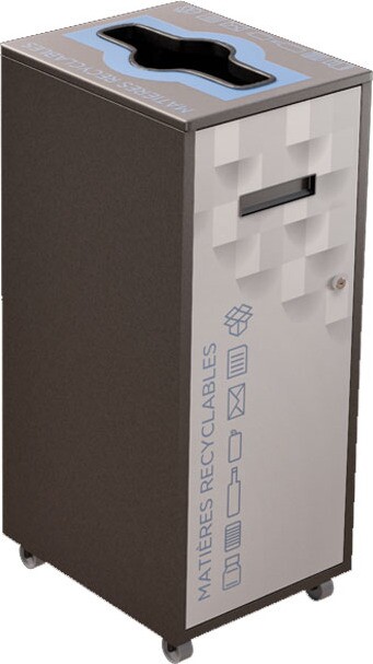 LOUNGE Recycling Container 87L #NILO87P8COGRI LOUNGE Recycling Container 87L #NILO87P8COGRI