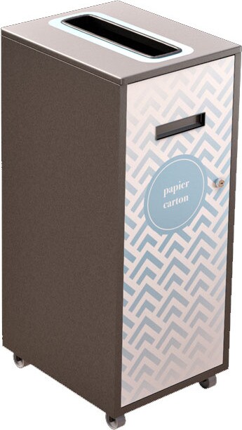 LOUNGE Poubelle de recyclage 120L #NILO120P7PCGRI LOUNGE Poubelle de recyclage 120L #NILO120P7PCGRI