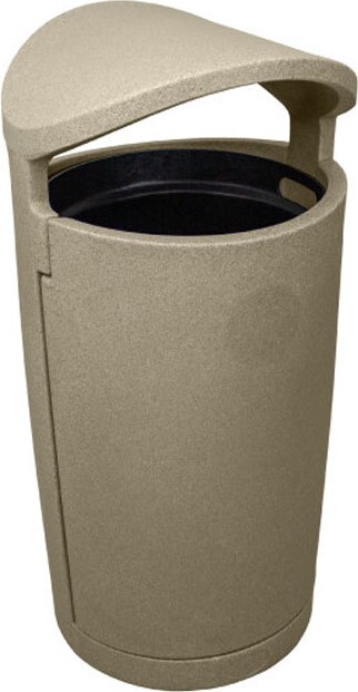 EURO Poubelle extérieure avec couvercle 36 gal #BU104532000