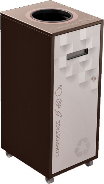LOUNGE Organic Waste Recycling Station 87L #NILO87MOP8BRU LOUNGE Organic Waste Recycling Station 87L #NILO87MOP8BRU