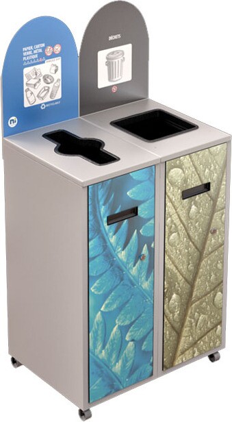 MULTIPLUS Îlot de recyclage double 58L #NIMU5802P2BLA MULTIPLUS Îlot de recyclage double 58L #NIMU5802P2BLA