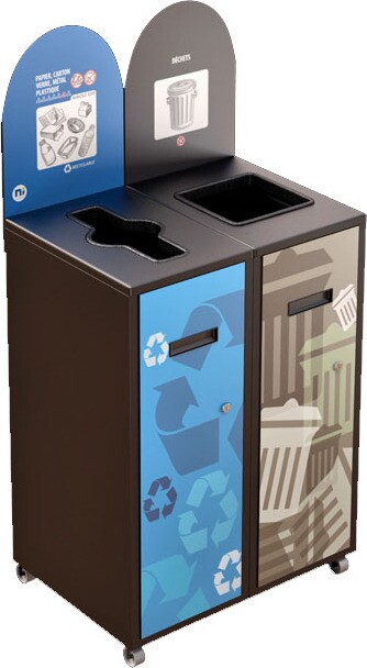MULTIPLUS Îlot de recyclage double 58L #NIMU5802P4BRU MULTIPLUS Îlot de recyclage double 58L #NIMU5802P4BRU