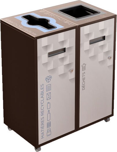 LOUNGE Îlot de récupération 2 voies 26L #NILO2602P8BRU LOUNGE Îlot de récupération 2 voies 26L #NILO2602P8BRU
