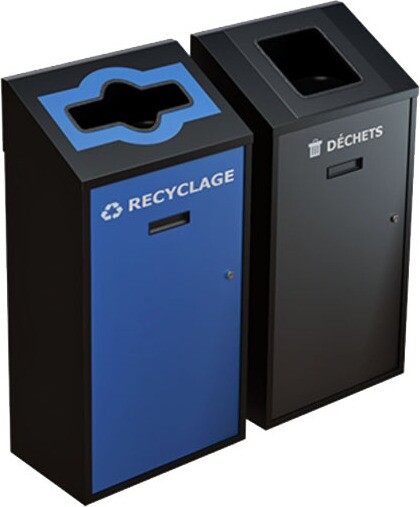 TRANSIT Îlot de récupération mural double 58L #NITR5802MUNOI