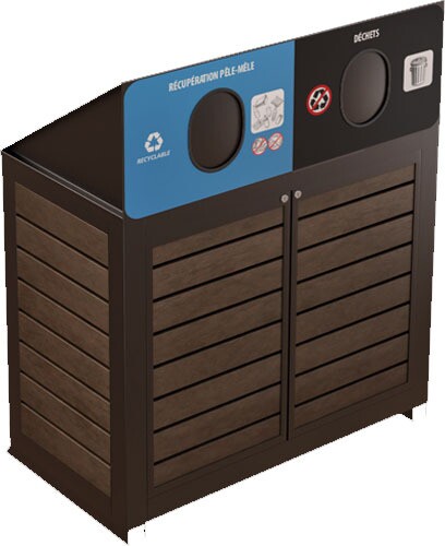 MONTÉRÉGIEN Îlot de récupération à 2 voies 110L #NIMONT2110NOY MONTÉRÉGIEN Îlot de récupération à 2 voies 110L #NIMONT2110NOY