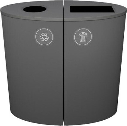 SPECTRUM Mixed Recycling Station with Mobius Logo 44 Gal #BU132554000 SPECTRUM Mixed Recycling Station with Mobius Logo 44 Gal #BU132554000