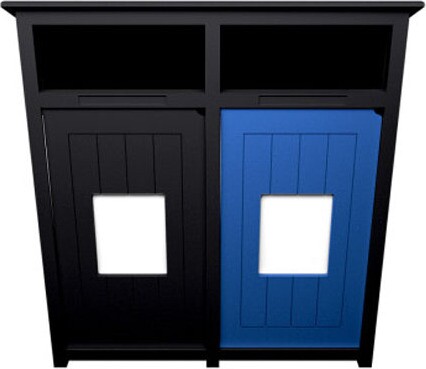 AURA Station de recyclage double avec panneau 64 gal #BU197759000 AURA Station de recyclage double avec panneau 64 gal #BU197759000