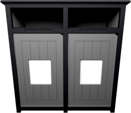 AURA Station de recyclage double avec panneau 64 gal #BU199488000 AURA Station de recyclage double avec panneau 64 gal #BU199488000