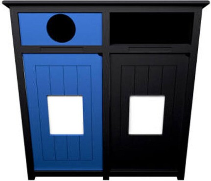 AURA Station pour le recyclage des bouteilles et canettes 64 gal #BU128778000