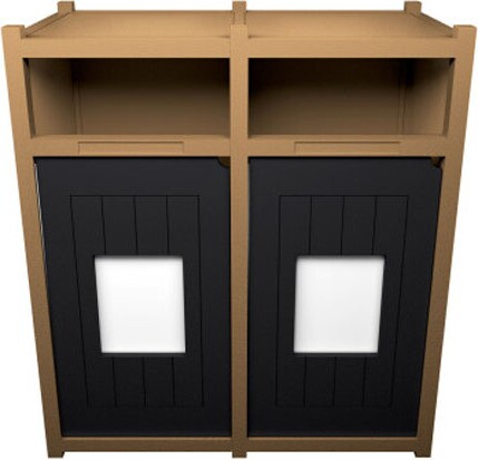 VISION Double Recycling Station 64 Gal #BU213148000 VISION Double Recycling Station 64 Gal #BU213148000