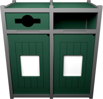 VISION Îlot de recyclage mixte avec panneau 64 gal #BU166483000