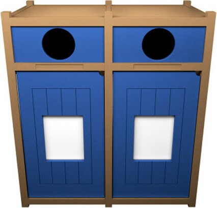 VISION Cans and Bottles Recycling Containers 64 Gal #BU213147000
