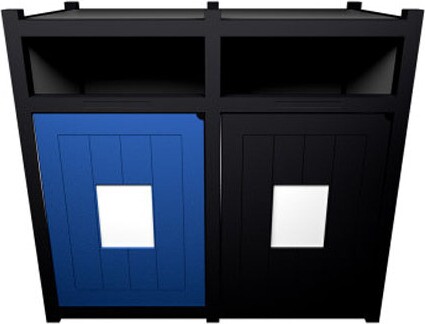 VISION Mixed Recycling Station 90 Gal #BU105300000 VISION Mixed Recycling Station 90 Gal #BU105300000
