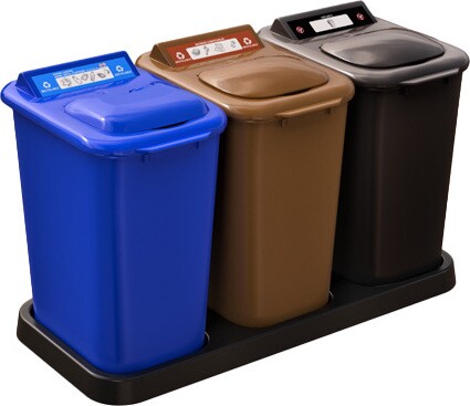 MOBILIA 3-Stream Recycling Station 26L #NIMO263P300