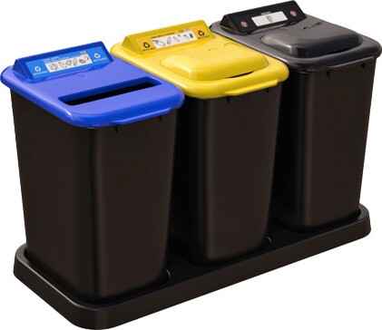 MOBILIA Îlot de récupération du recyclage à 3 voies 26L #NIMO263P600