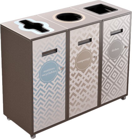 LOUNGE 3-Streams Recycling Station 87L #NILO8703GRI LOUNGE 3-Streams Recycling Station 87L #NILO8703GRI