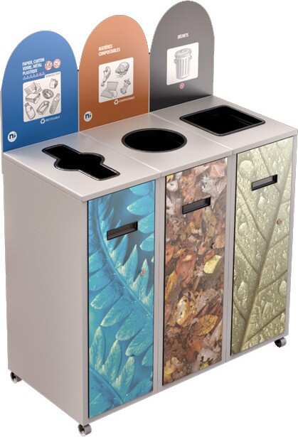 MULTIPLUS 3-Stream Recycling Station 87L #NIMU8703P2BLA