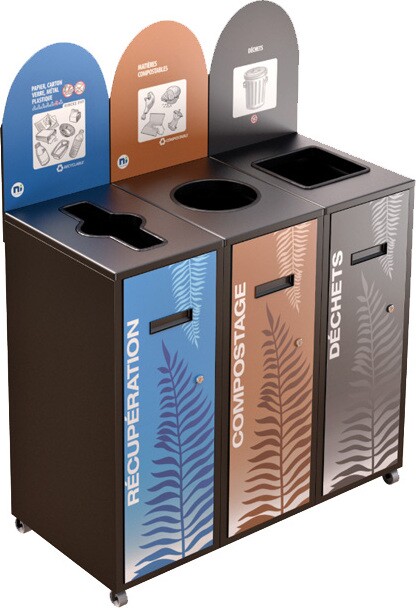 MULTIPLUS 3-Stream Recycling Station 87L #NIMU8703P3NOI MULTIPLUS 3-Stream Recycling Station 87L #NIMU8703P3NOI