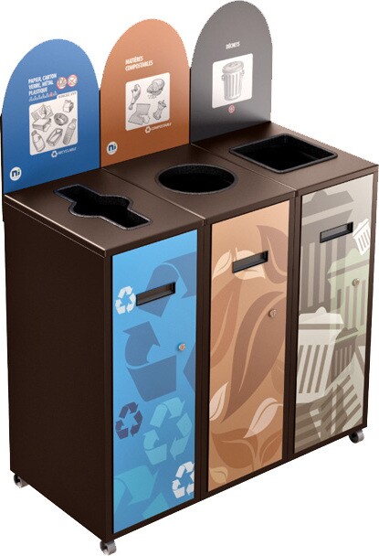 MULTIPLUS 3-Stream Recycling Station 87L #NIMU8703P4BRU MULTIPLUS 3-Stream Recycling Station 87L #NIMU8703P4BRU