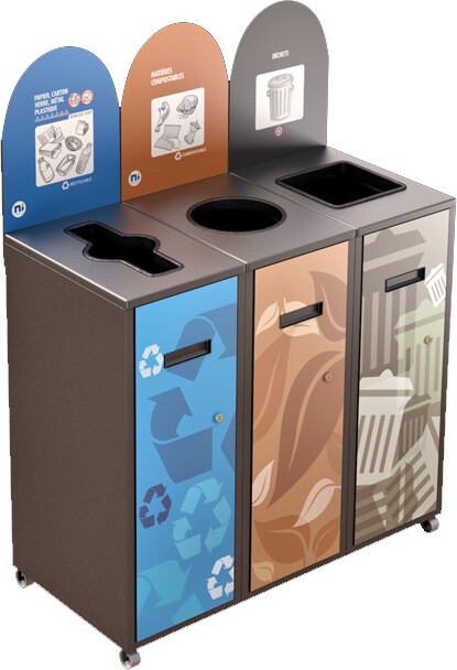 MULTIPLUS 3-Stream Recycling Station 87L #NIMU8703P4GRI MULTIPLUS 3-Stream Recycling Station 87L #NIMU8703P4GRI