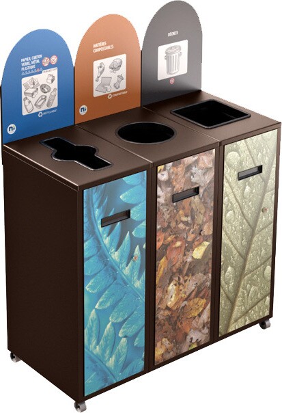 MULTIPLUS Îlot de récupération à 3 voies 120L #NIMU12003P2BRU MULTIPLUS Îlot de récupération à 3 voies 120L #NIMU12003P2BRU